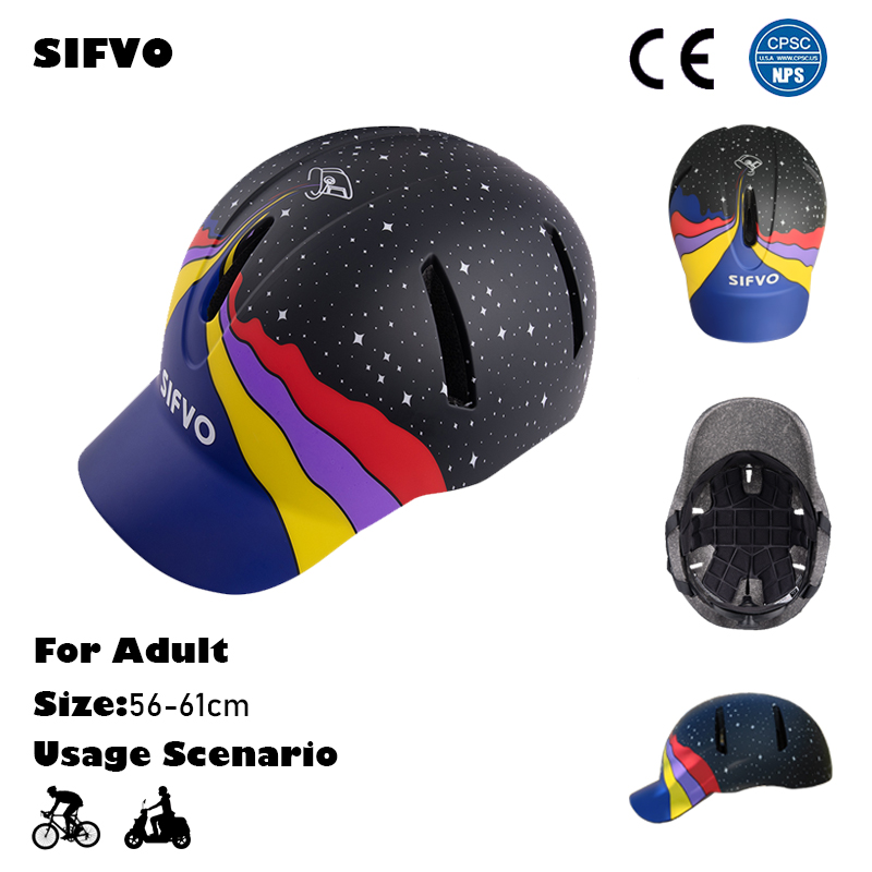 Commuting With Road Bike - SIFVO Adult Stylish Bike Helmet Men
