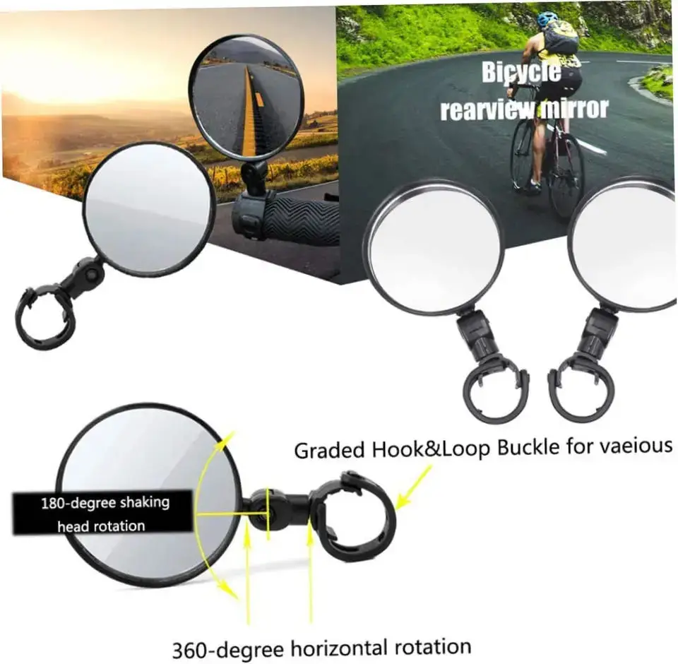 Universal Bicycle Rearview Mir - Mirror Handlebar Convex ulasan dan harga