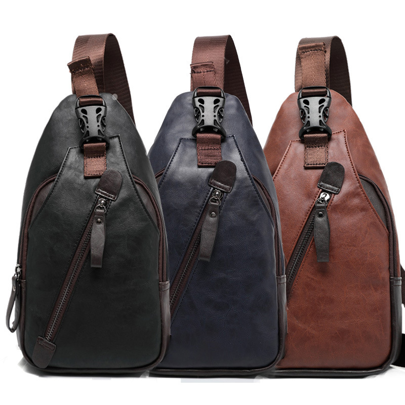 PU leather multi-pocket men's  - Cycling For Commute ulasan dan harga