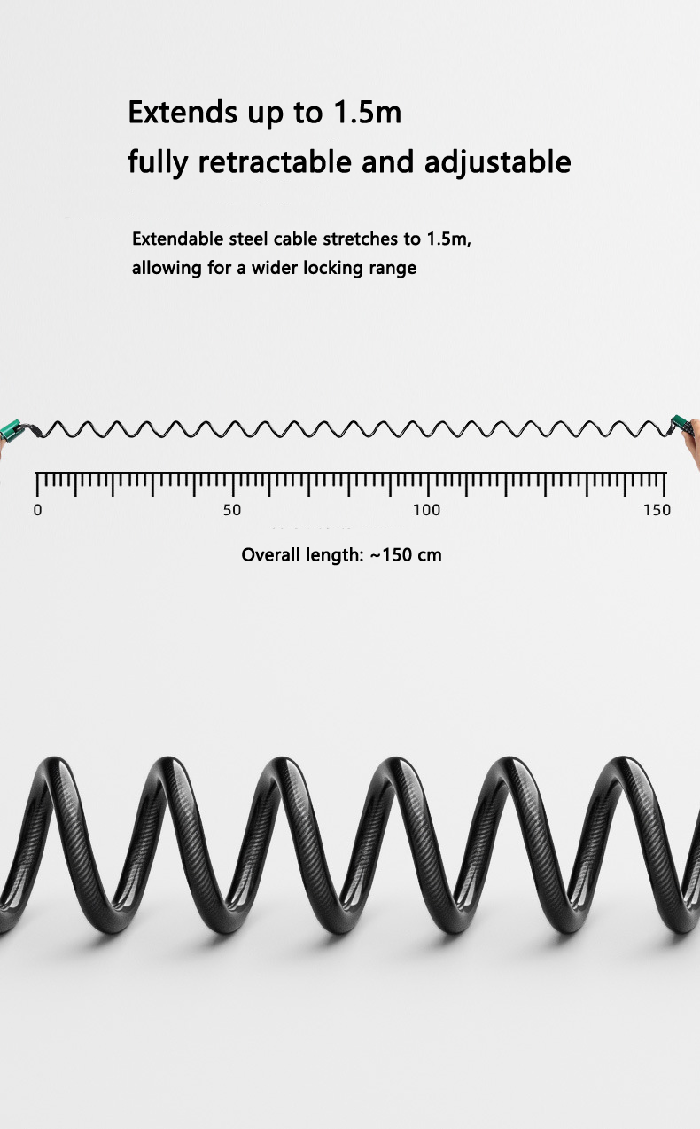 Steel Cable Helmet Lock for Bi - Chain Lock Combination ulasan dan harga