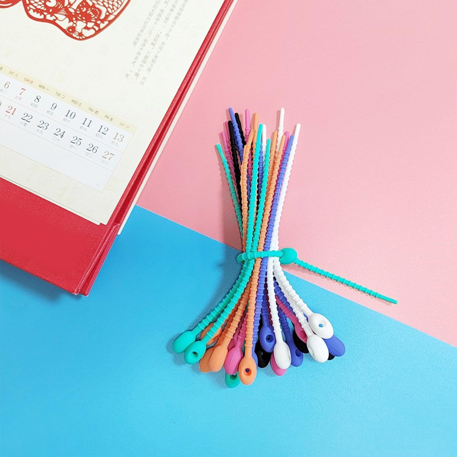 Silicone Cable Ties, 30PCS Reu - Cable Lock Flexible ulasan dan harga