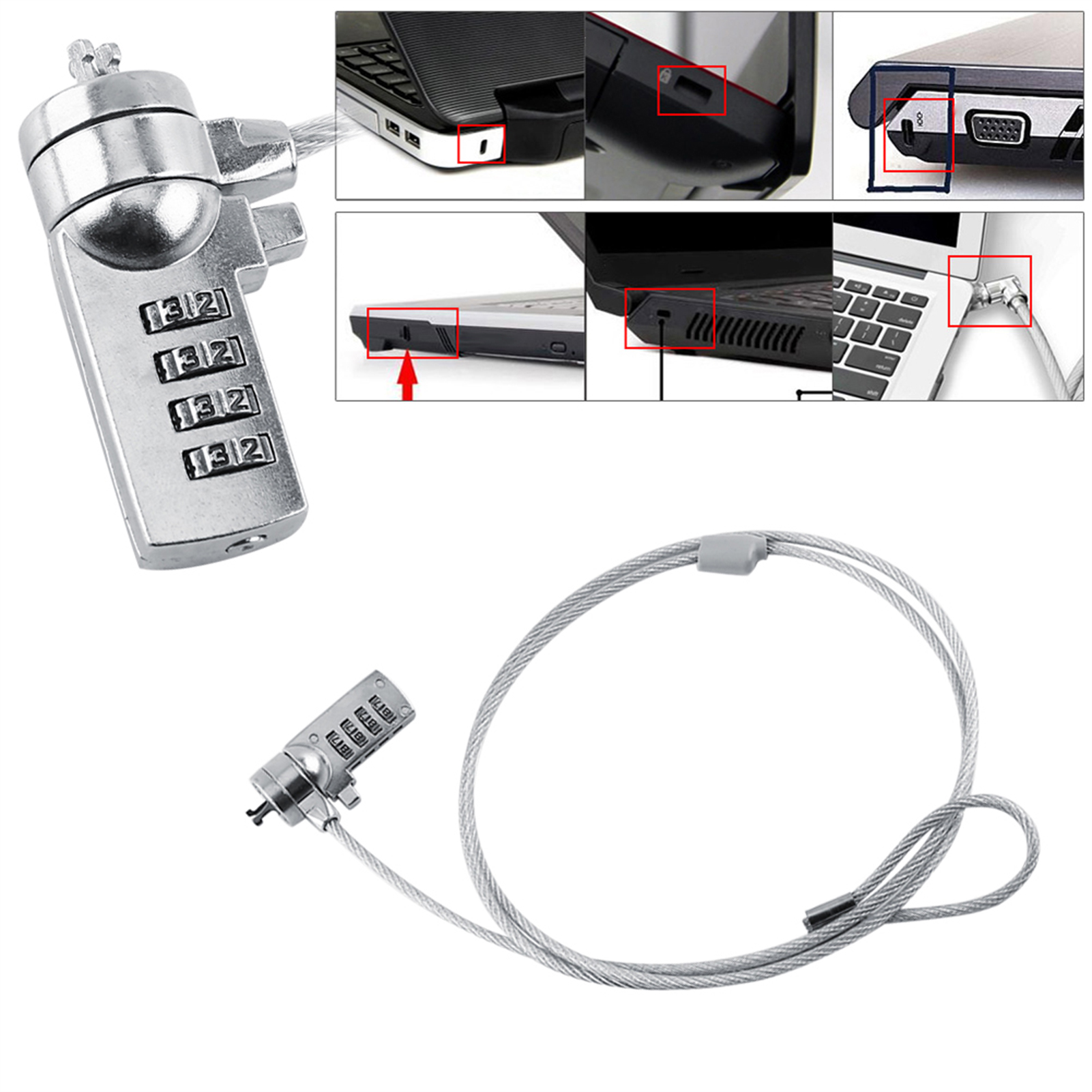 Laptop Theft Deterrent Laptop  - Chain Lock Combination ulasan dan harga