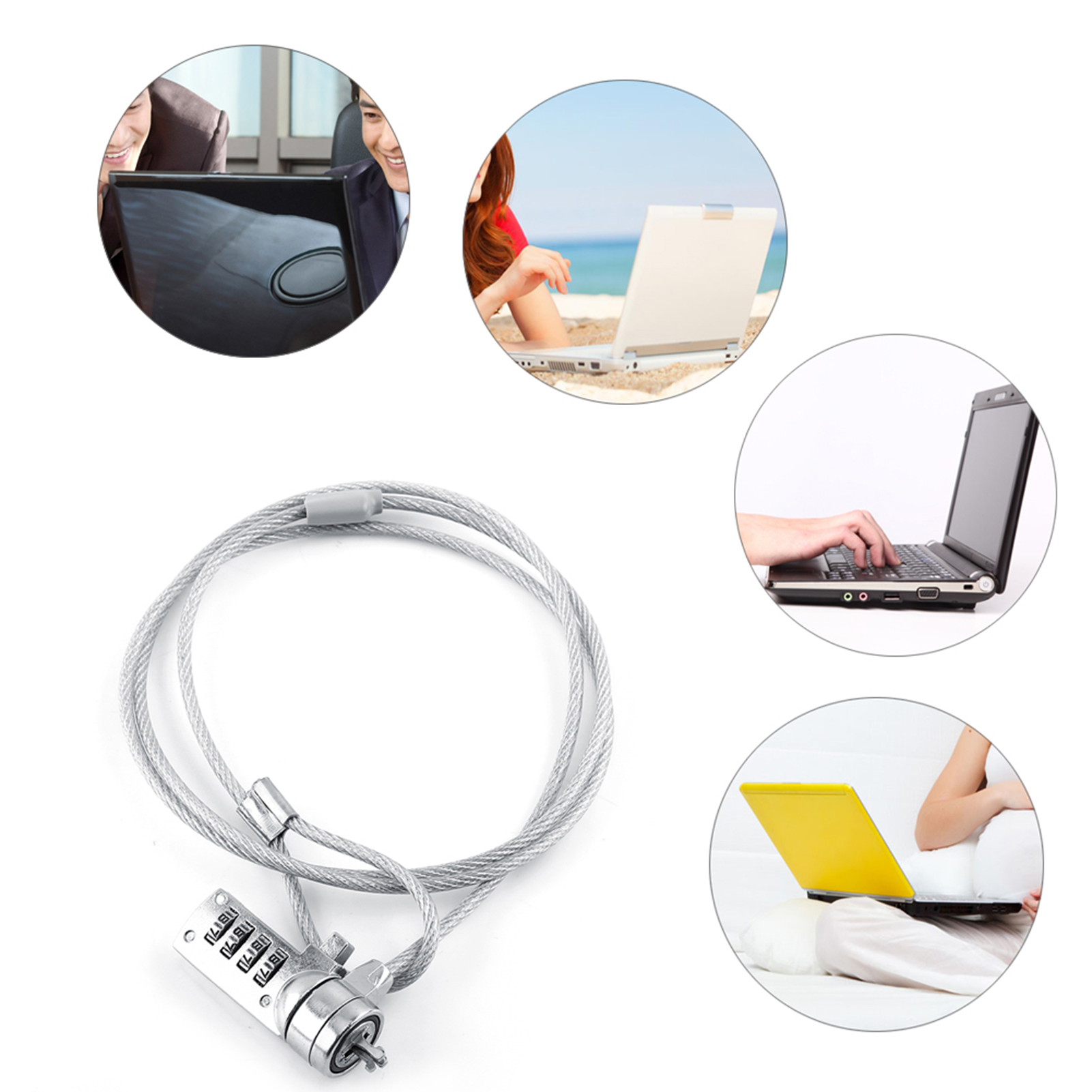 Laptop Theft Deterrent Laptop  - Chain Lock Combination ulasan dan harga