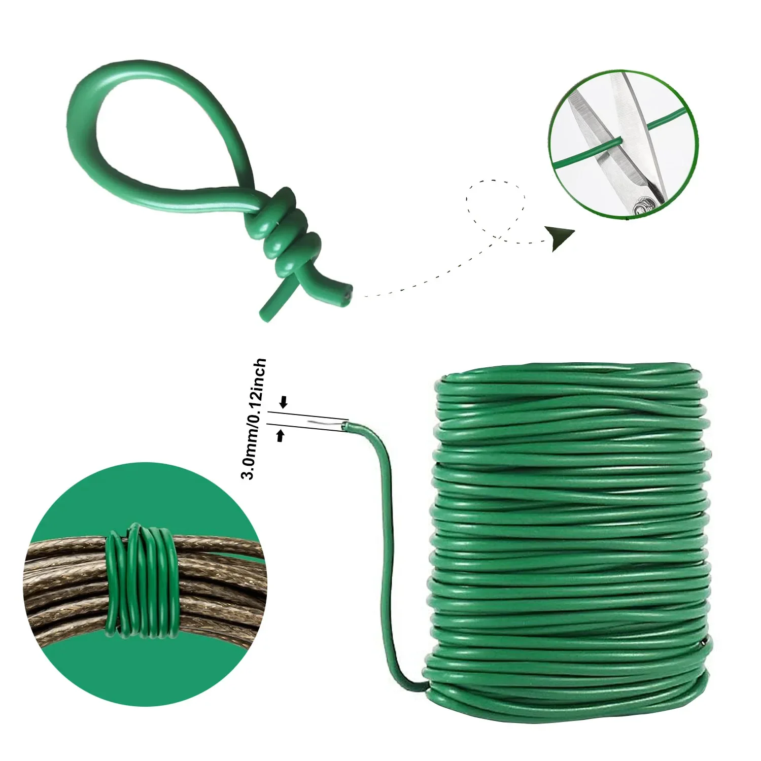 5/8/10m Reusable Plant Support - Cable Lock Flexible ulasan dan harga