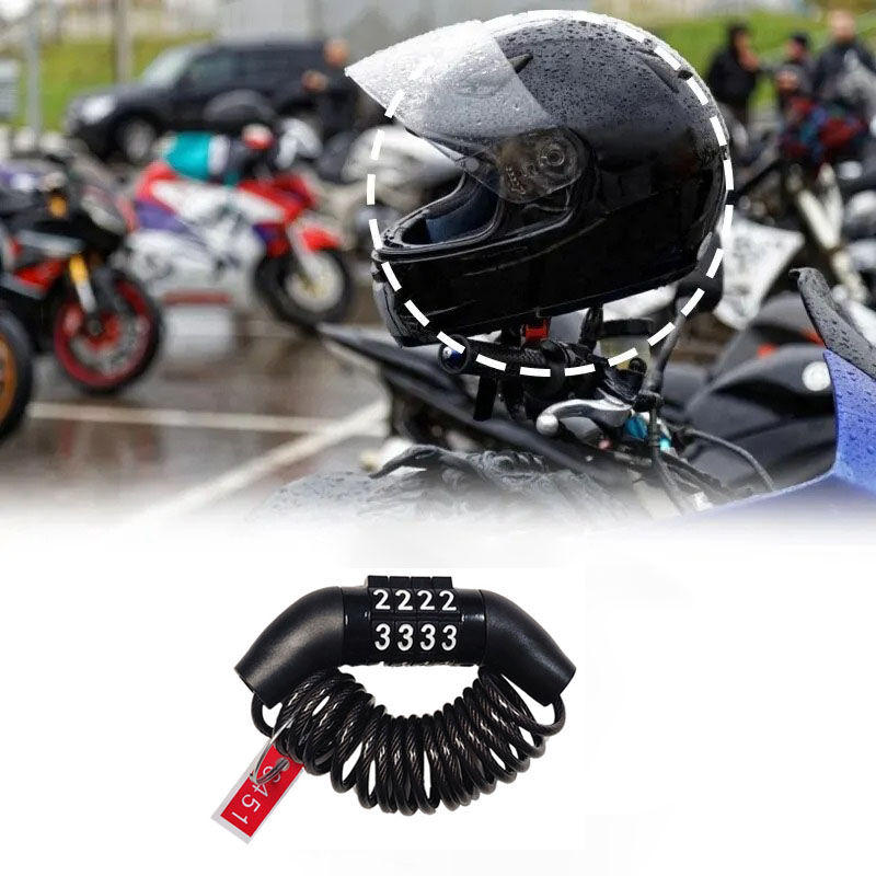 Motorcycle Bicycle Anti-Theft  - Chain Lock Combination ulasan dan harga