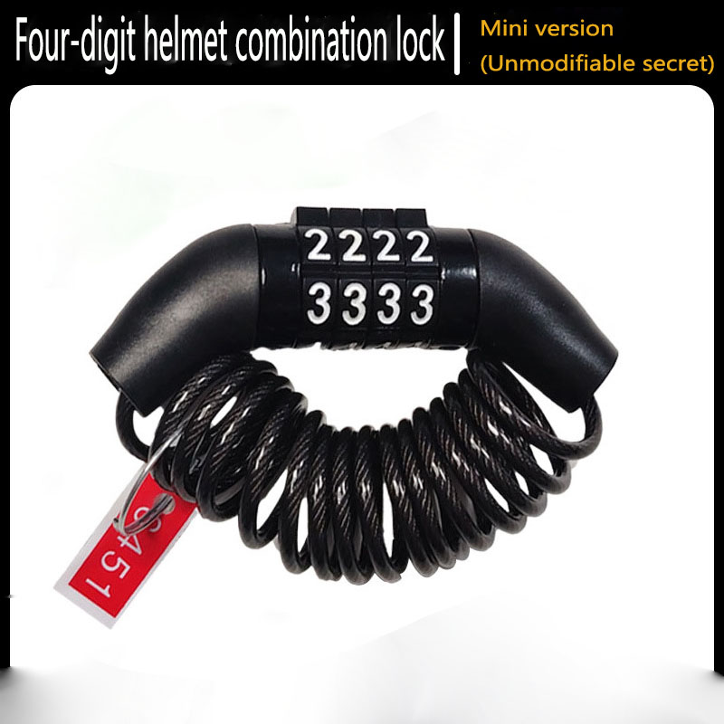 Motorcycle Bicycle Anti-Theft  - Chain Lock Combination ulasan dan harga