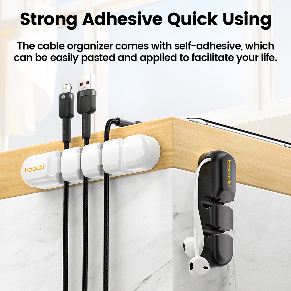 Toocki Cable Organizer 3 5 7 H - Cable Lock Flexible ulasan dan harga