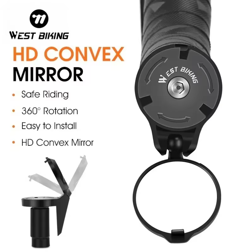 WEST BIKING Bike Rearview Mirr - Mirror Handlebar Convex ulasan dan harga