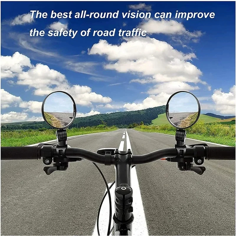 2-8pcs Bike Mirror, Bar End Bi - Mirror Handlebar Convex ulasan dan harga