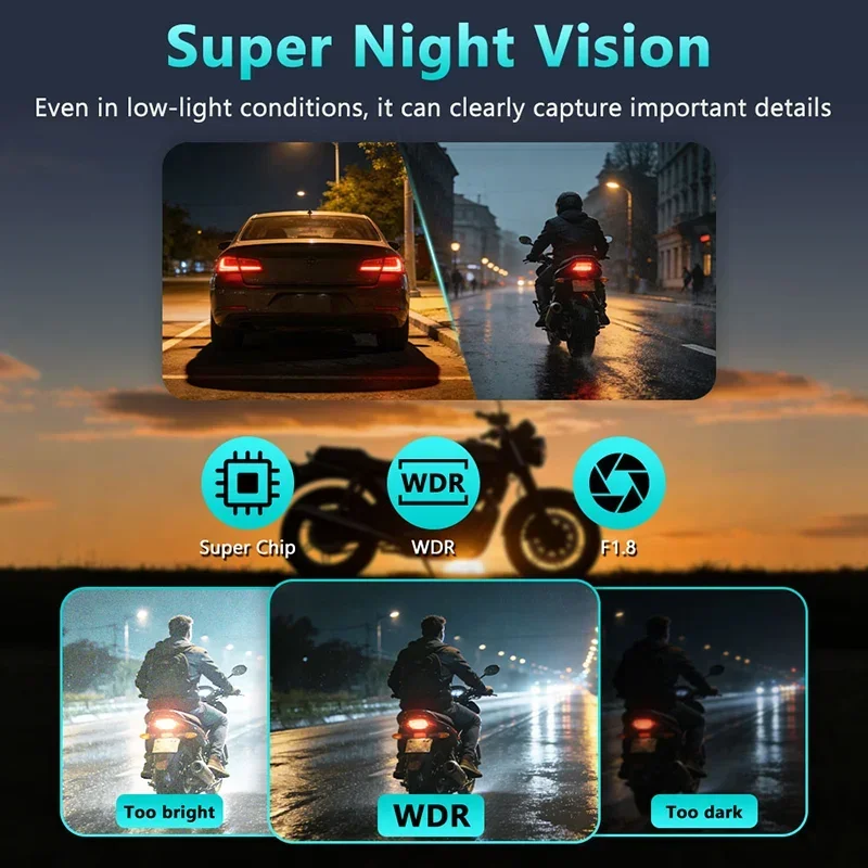 2K HD Motorcycle DVR Waterproo - Cycling Loop ulasan dan harga