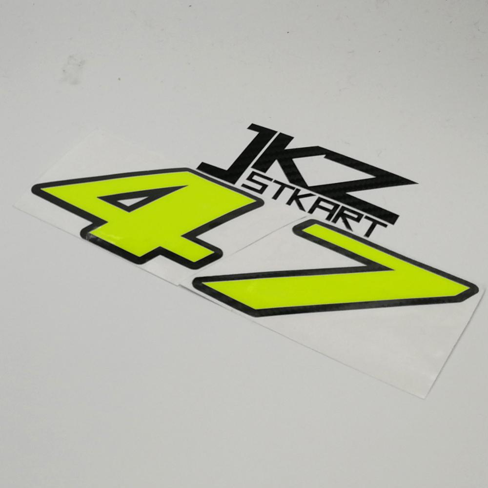 JKZ STKART Neon Number Sticker - Cycling Quote ulasan dan harga