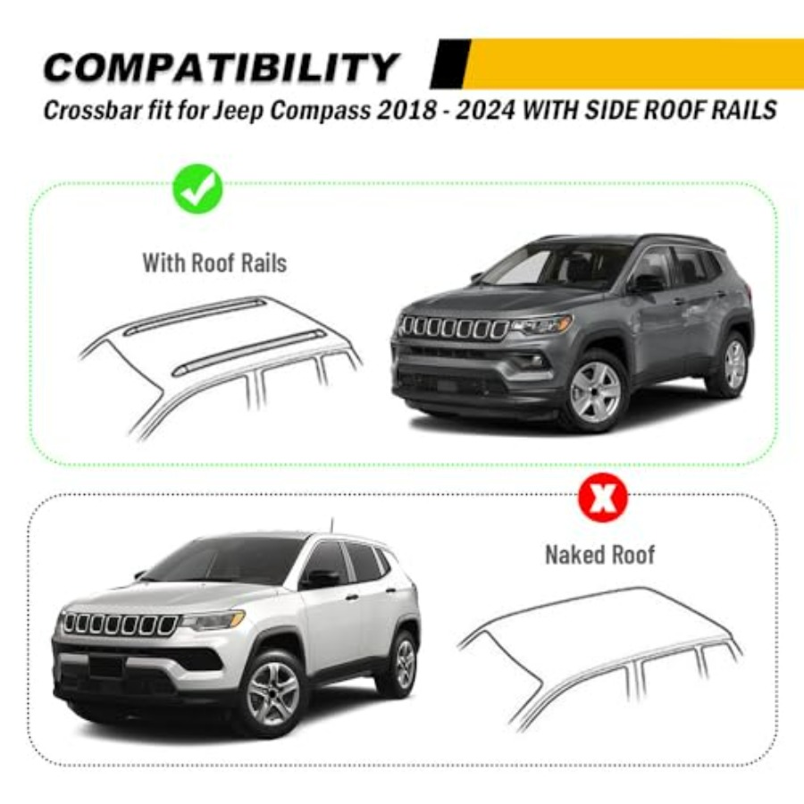 220lbs Cross Bar Roof Rack for - Cargo Rack Aluminum ulasan dan harga