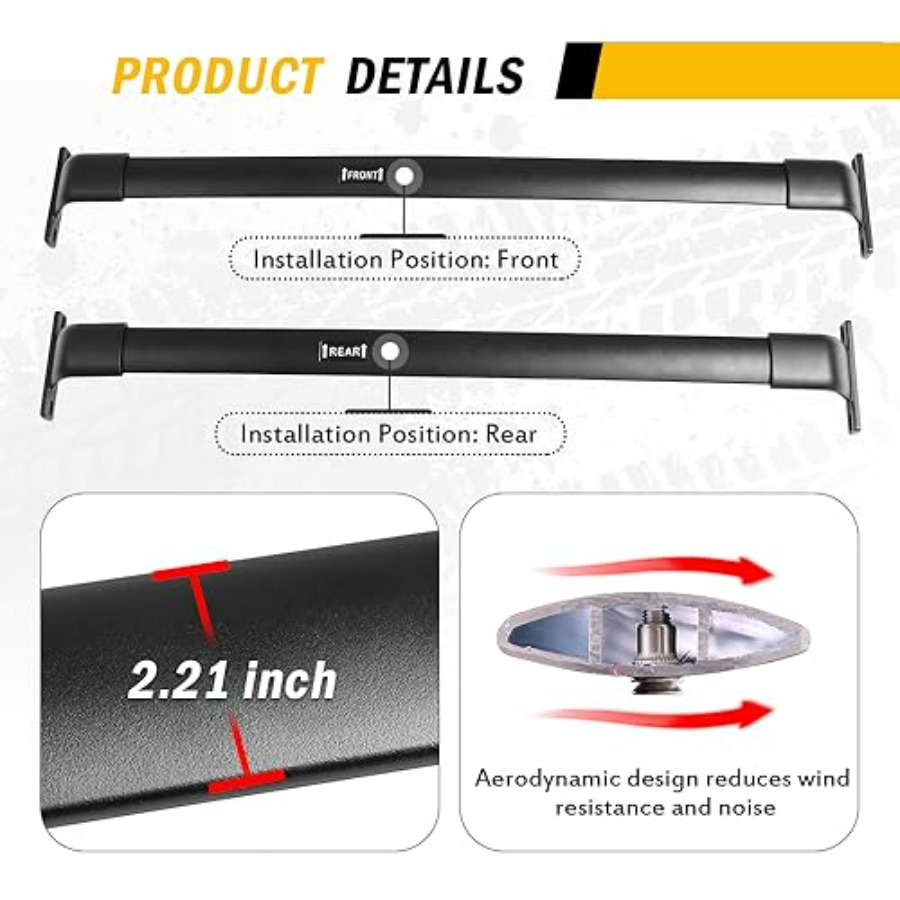 220lbs Cross Bar Roof Rack for - Cargo Rack Aluminum ulasan dan harga