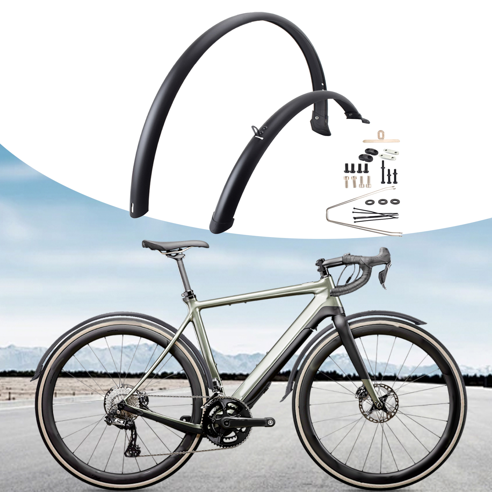 2pcs Road Bike Fenders Bicycle - Fender Mudguard Set ulasan dan harga