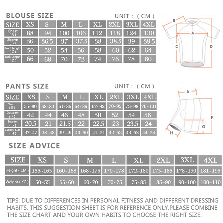 Rcn Rvouei Cycling Jersey Set  - Cycling Commute Shorts ulasan dan harga