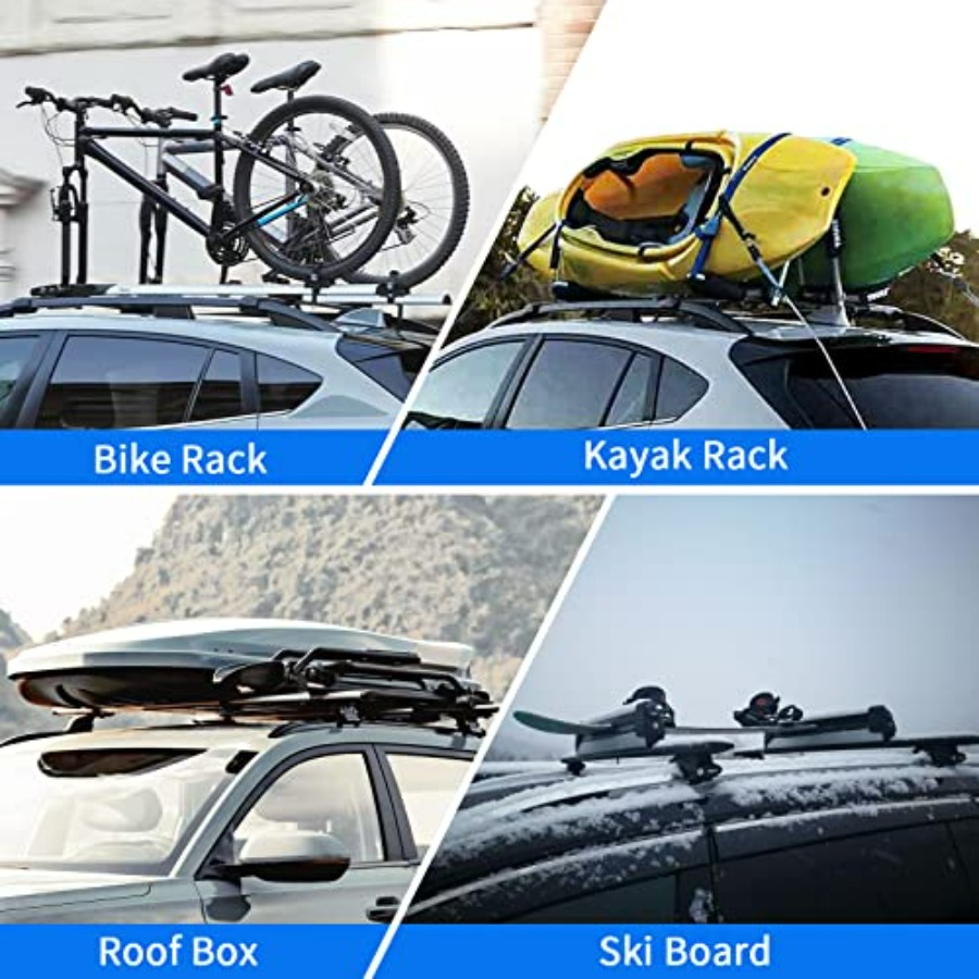 220lbs Roof Racks Cross Bars F - Cargo Rack Aluminum ulasan dan harga