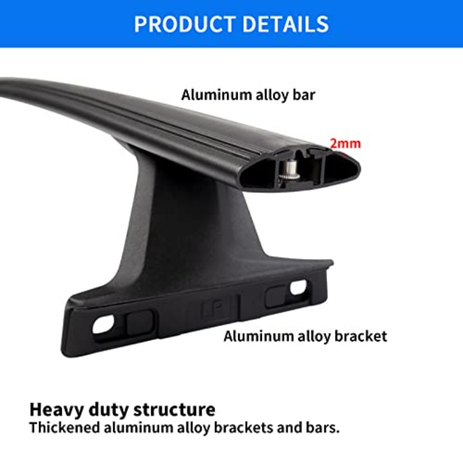 220lbs Roof Racks Cross Bars F - Cargo Rack Aluminum ulasan dan harga