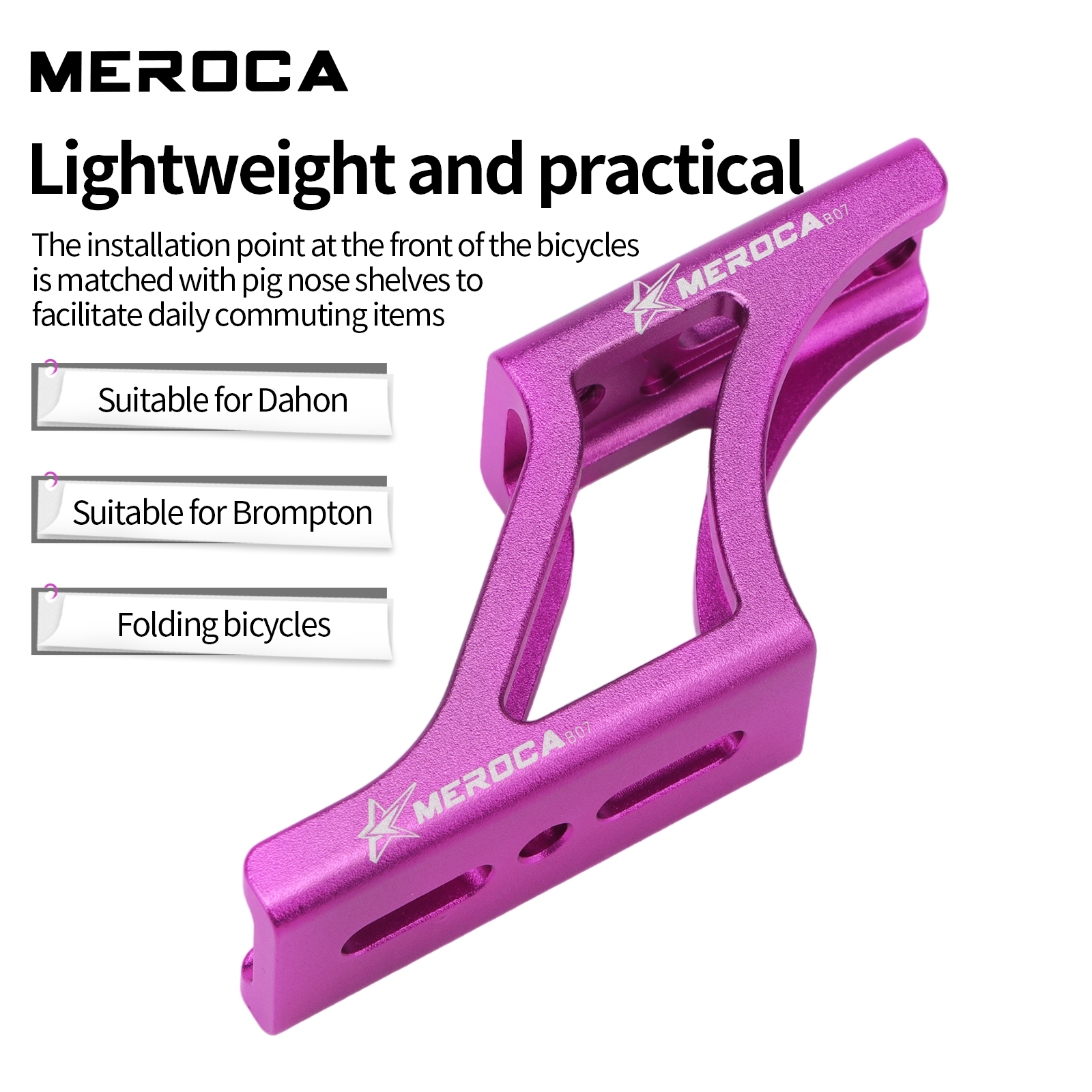 Meroca Folding Bicycle Front B - Cargo Rack Aluminum ulasan dan harga