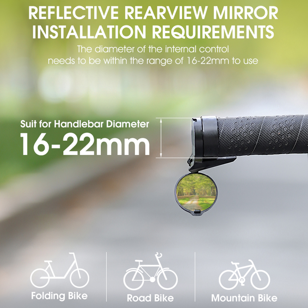 Bicycle Handlebar End Mirror B - Mirror Handlebar Convex ulasan dan harga