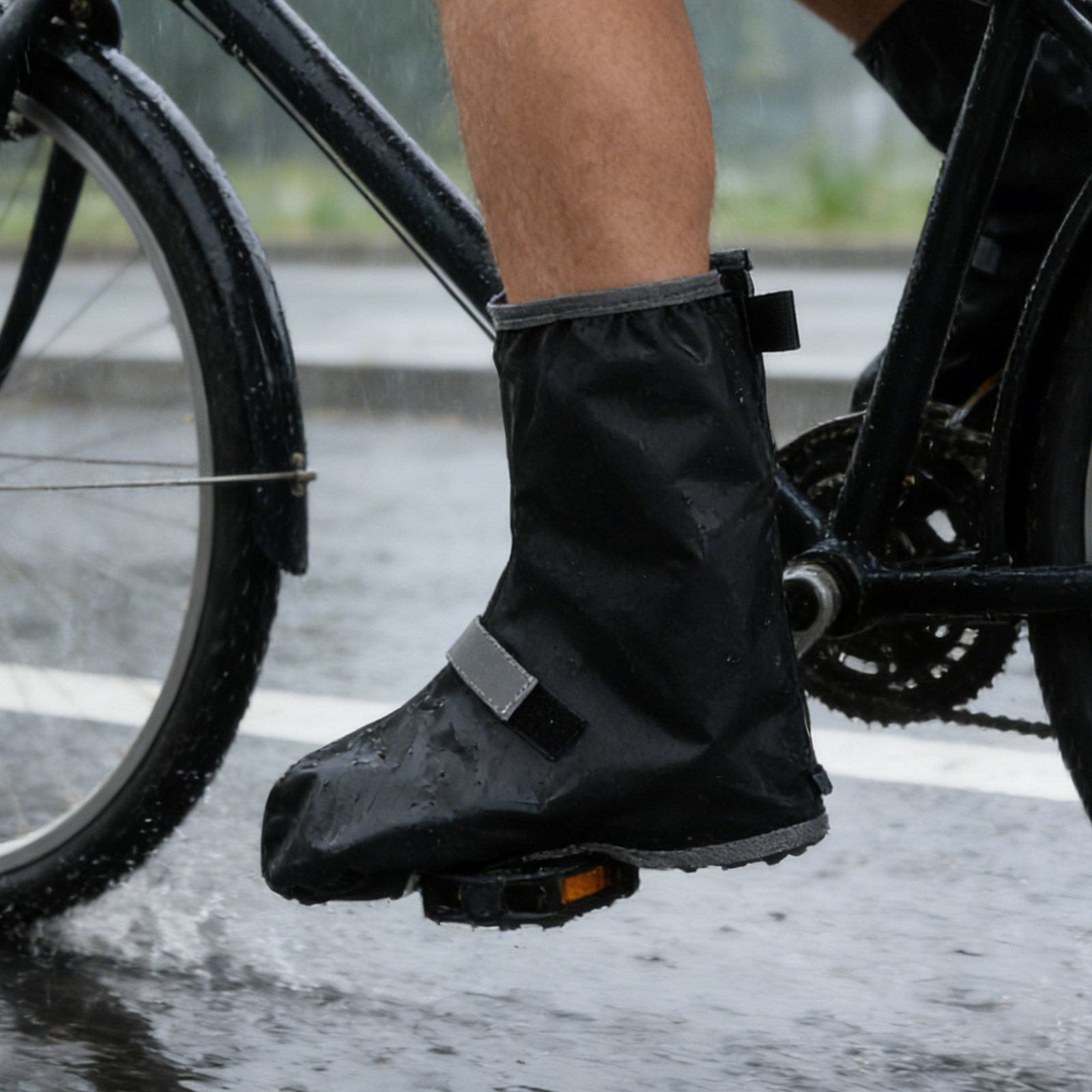 1Pair Waterproof Rain Shoe Cov - Cycling Shoes For Commute ulasan dan harga